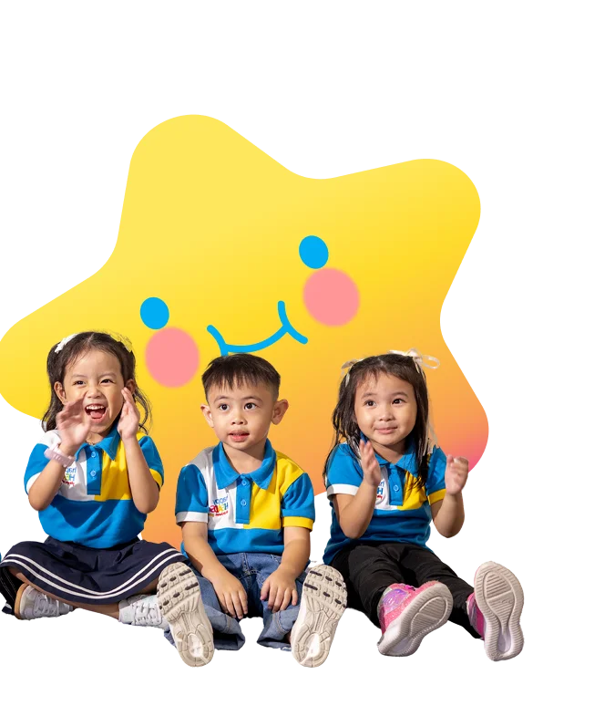 Happy Head Start students engaged in indoor activities